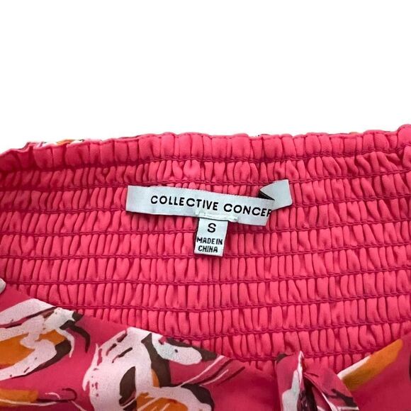 COLLECTIVE Concepts Dress Flowy Maxi Boho‎ Milkmaid Size S - Picture 9 of 12